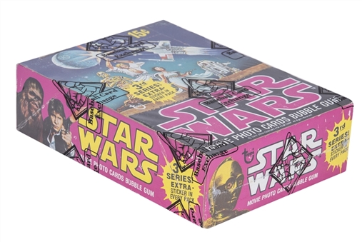 1977 Topps "Star Wars" Series 3 Unopened Wax Box (36 Packs) – BBCE Certified